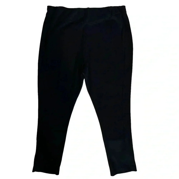 J JASON WU | Ankle Length Knit City Pant | Black Pull On Knit | Petite | 18WP - Picture 3 of 6